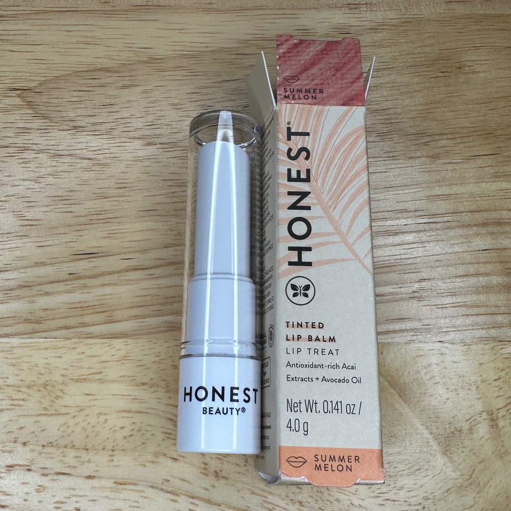 Honest Beauty Tinted Lip Balm Summer Melon 0.141 oz 4.0 g‎